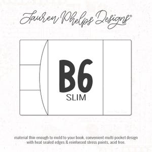 B6 Slim | Clear Soft Vinyl Notebook Cover | 2 sizes