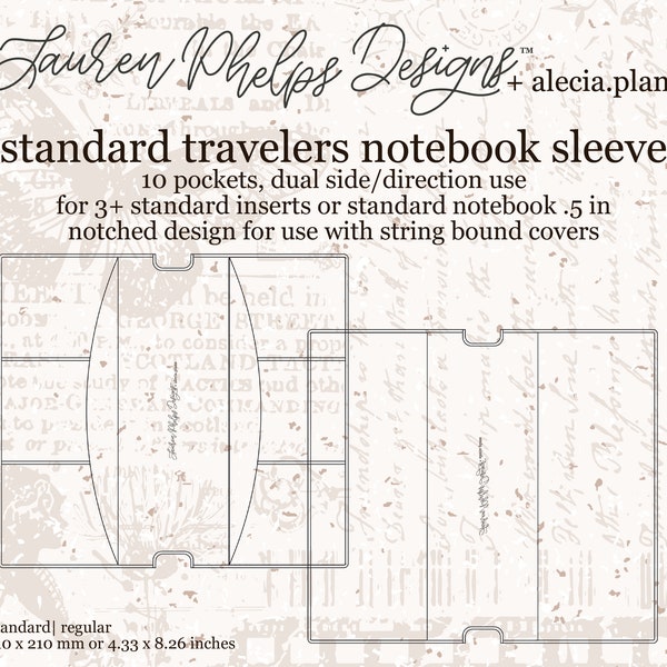 Standard Clear Vinyl Travelers Notebook Sleeve