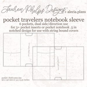 Pocket Clear Vinyl Travelers Notebook Sleeve