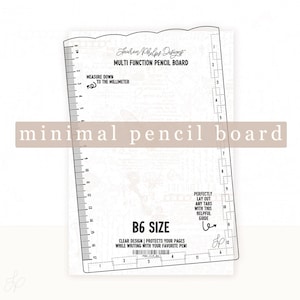 B6 Clear Pencil Board | New Minimal Design