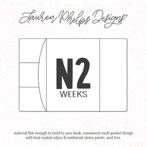 N2 weken | Doorzichtige zachte vinyl notebookomslag | 2 maten