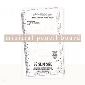 B6 Slim Clear Bleistiftbrett | Neues minimalistisches Design