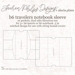 B6 Clear Vinyl Travelers Notebook Sleeve