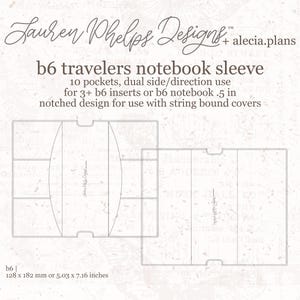 B6 Clear Vinyl Travelers Notebook Sleeve