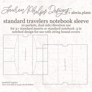 Standard Clear Vinyl Travelers Notebook Sleeve