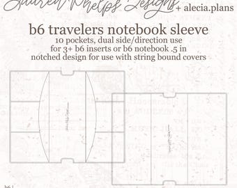 B6 Clear Vinyl Travelers Notebook Sleeve