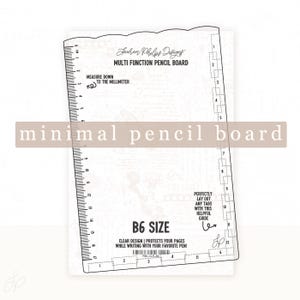 B6 Clear Pencil Board | New Minimal Design