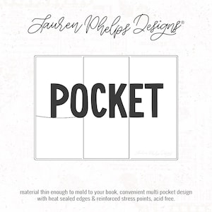 Pocket | Clear Soft Vinyl Notebook Cover | 3 sizes