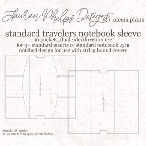 Funda estándar de vinilo transparente para cuaderno de viaje