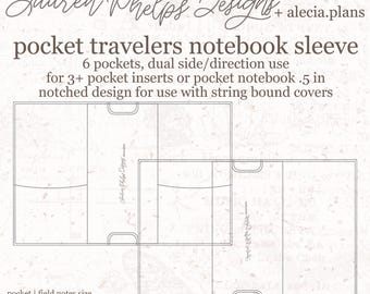 Pocket Clear Vinyl Travelers Notebook Sleeve