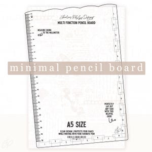 A5 Clear Pencil Board | New Minimal Design