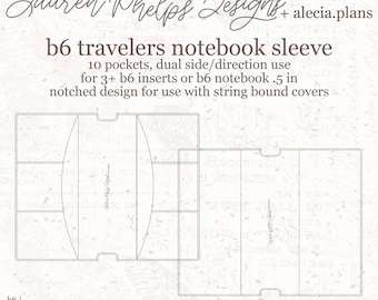 B6 Clear Vinyl Travelers Notebook Sleeve
