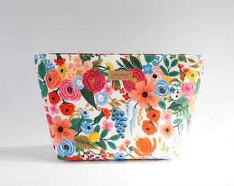 Rifle paper Co. Pochette à fermeture éclair, Pochette à fermeture éclair, Cadeau unique, Trousse à maquillage, Cadeau de la Saint-Valentin, Trousse à cosmétiques florale