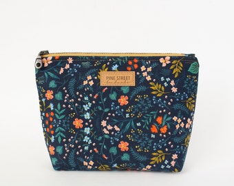 Rifle Paper Co. Zipper Pouch, Zipper Bag, Cosmetic Bag, Unique Gift, Floral Zipper Pouch