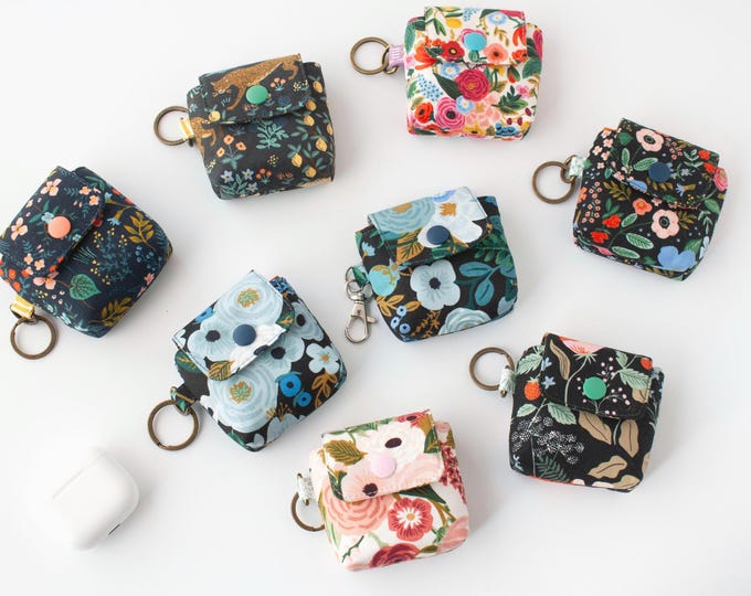 Rifle Paper Co. AirPod Case, Fabric Earbuds Pouch