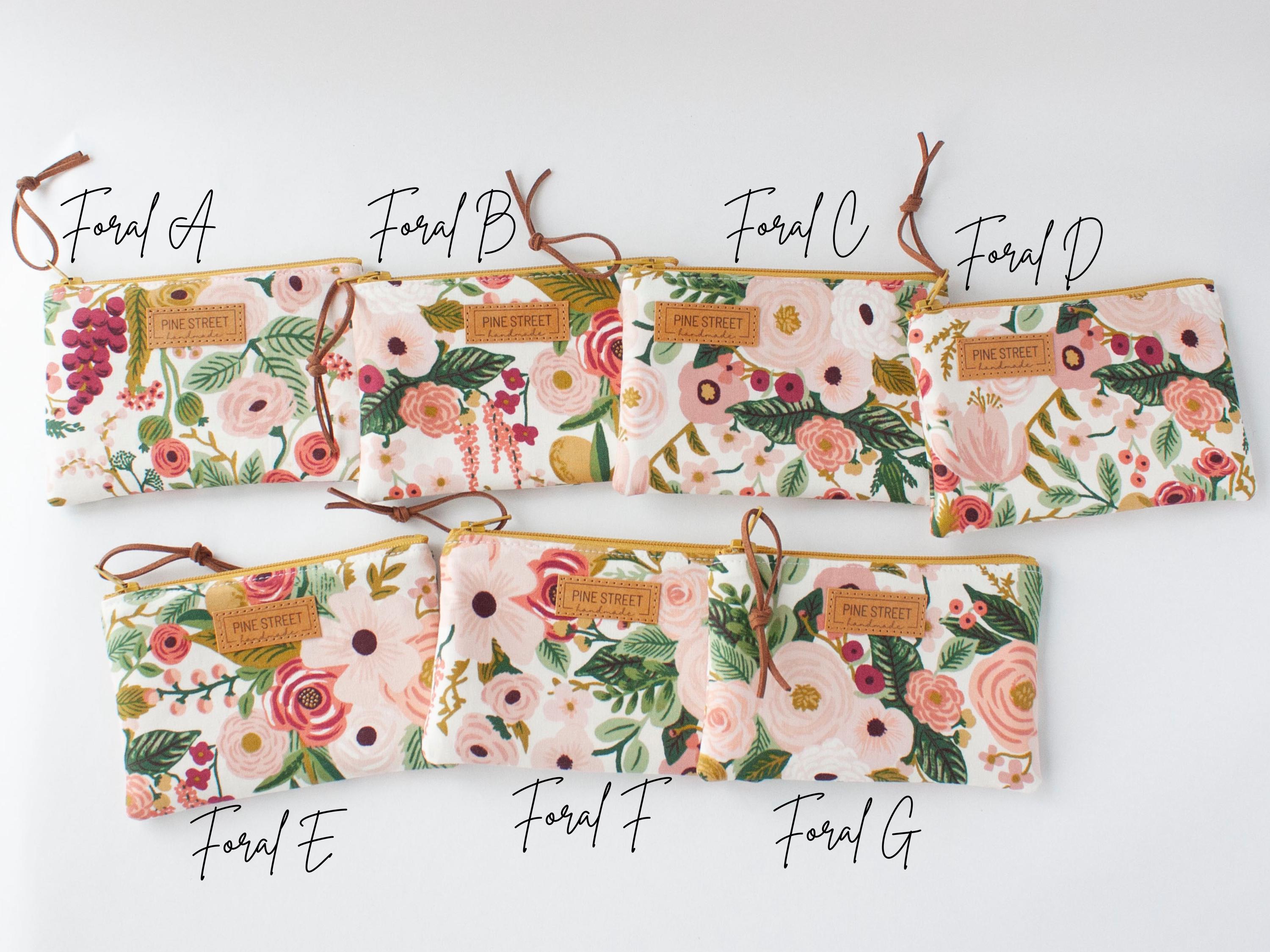 Rifle Paper Co. Coin Pouch, Small Zipper Bag, Mini Wallet