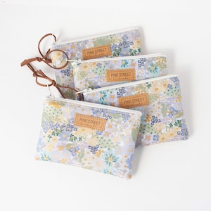 Rifle Paper Co. Coin Pouch, Small Zipper Bag, Mini Wallet, Fabric Zipper Bag, Handmade Gift