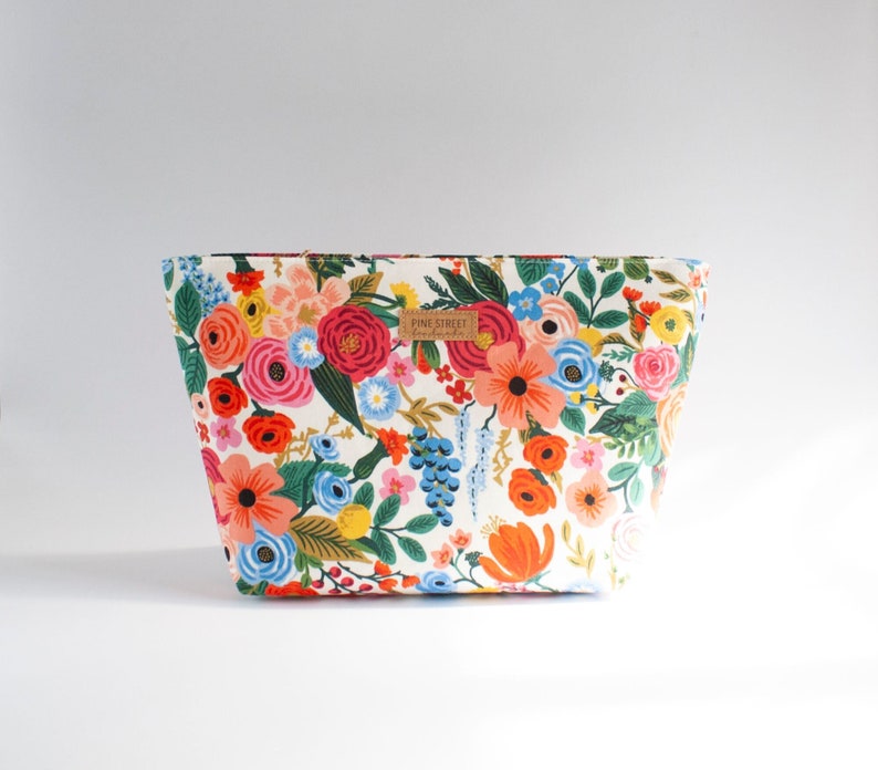 Rifle paper Co. Zipper Bag, Zipper Pouch, Unique Gift, Make-Up Bag, Valentine's Day Gift, Floral Cosmetic Bag image 1