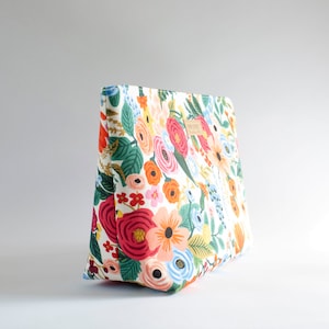 Rifle paper Co. Zipper Bag, Zipper Pouch, Unique Gift, Make-Up Bag, Valentine's Day Gift, Floral Cosmetic Bag image 2