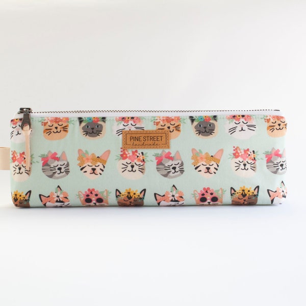 Cute Cats Pencil Pouch, Zipper Pouch, Pencil Pouch, Gadget Bag, Makeup Storage