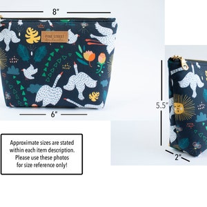 Berries Zipper Pouch, Project Bag, Zipper Purse, Toiletry Bag, Gift Idea For Friend image 8