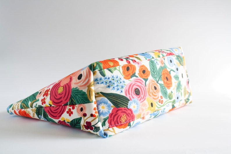 Rifle paper Co. Zipper Bag, Zipper Pouch, Unique Gift, Make-Up Bag, Valentine's Day Gift, Floral Cosmetic Bag image 3