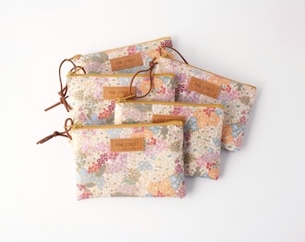 Rifle Paper Co. Coin Pouch, Small Zipper Bag, Mini Wallet, Fabric Zipper Bag, Handmade Gift