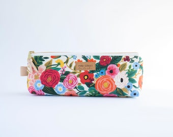 Rifle Paper Co. Pencil Pouch, Zipper Pouch, Pencil Pouch, Gadget Bag