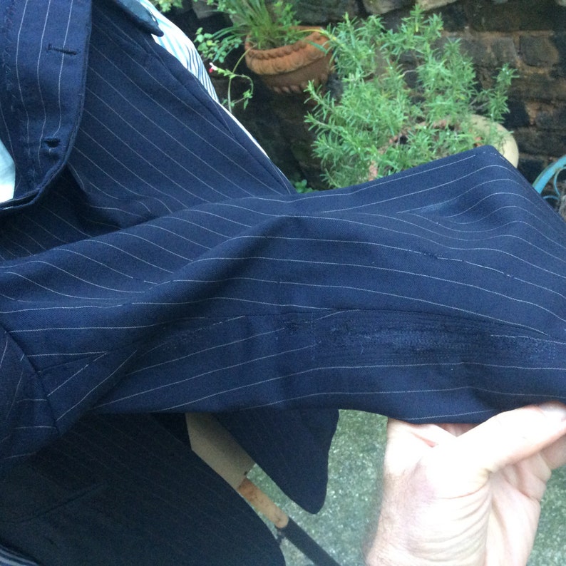 Denman & Goddard Bespoke Pinstripe 3piece Suit From 1972 in Etsy