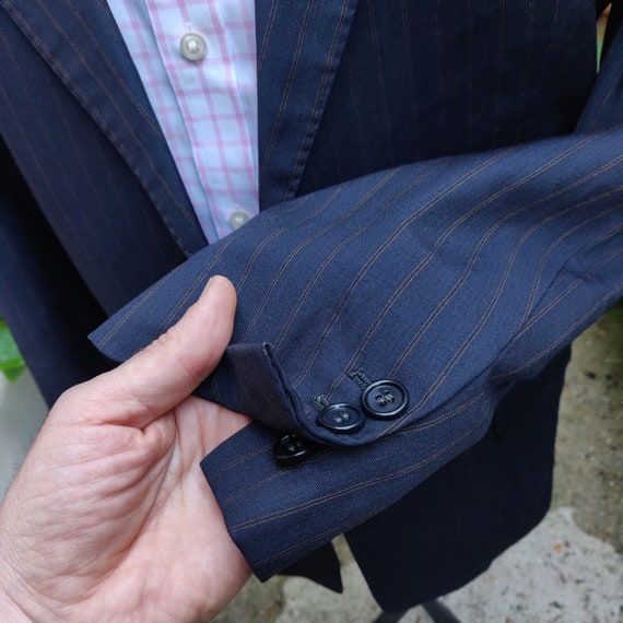 Bespoke Italian-made pinstripe blazer. High quali… - image 7