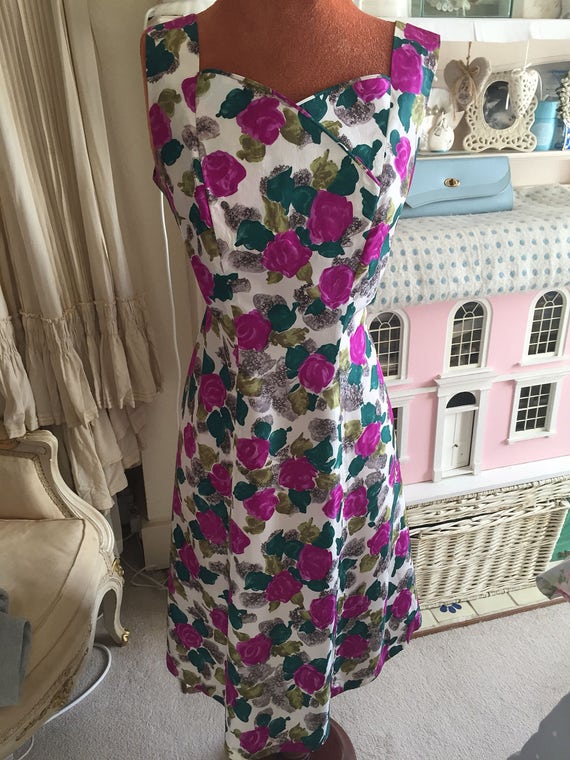 1950s floral dress