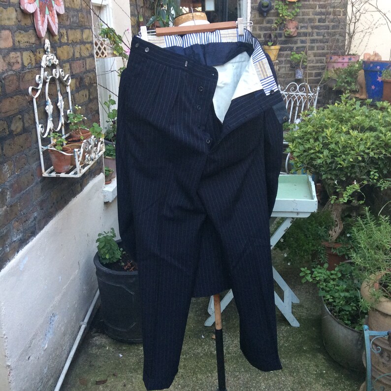 Denman & Goddard Bespoke Pinstripe 3piece Suit From 1972 in Etsy