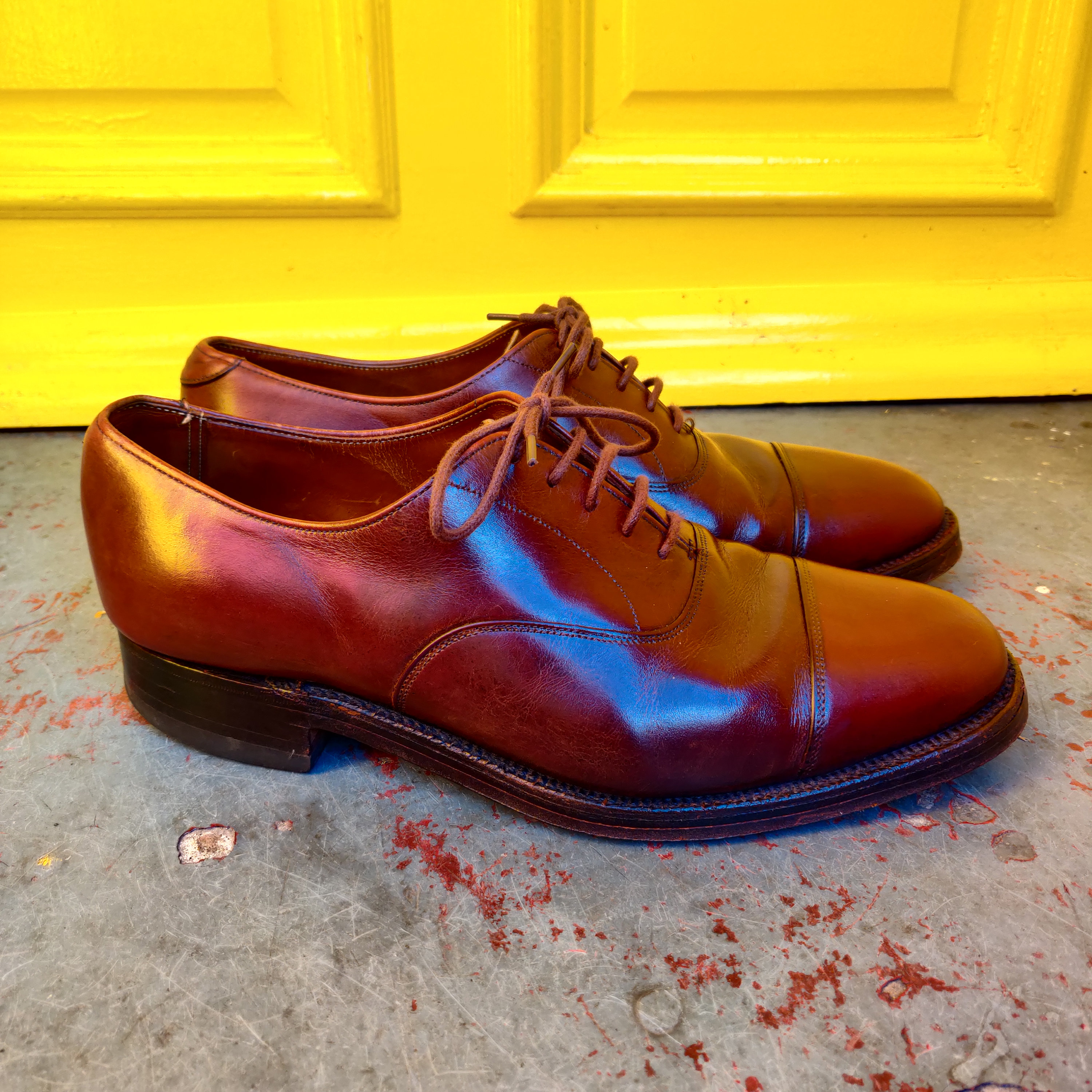Gieves & Hawkes Shoes, Mid-brown, 1970s, Very Good Vintage 