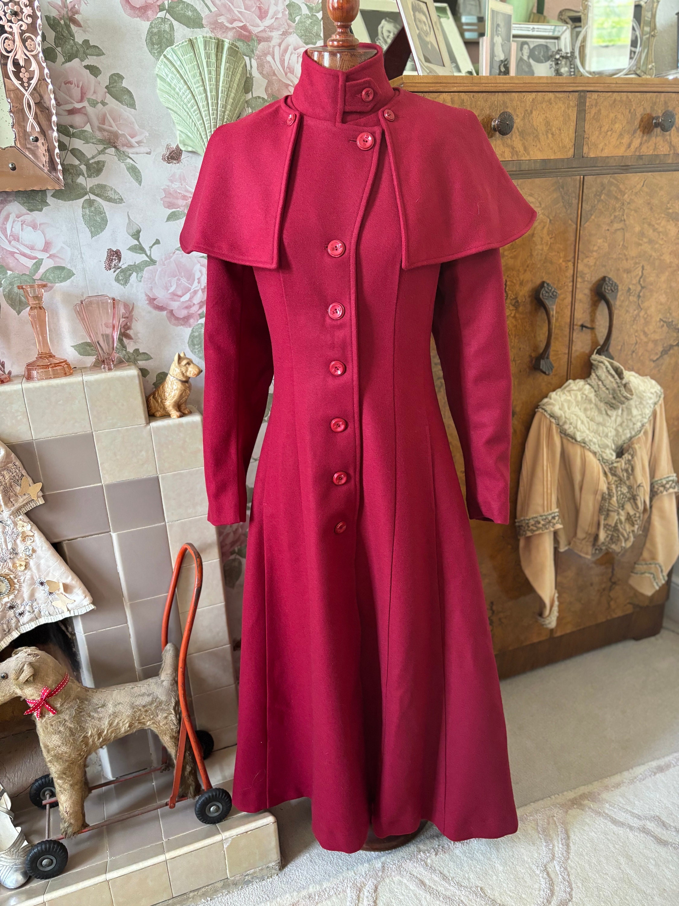 40's UKヴィンテージウールコート 1940s winter coat - Etsy 日本