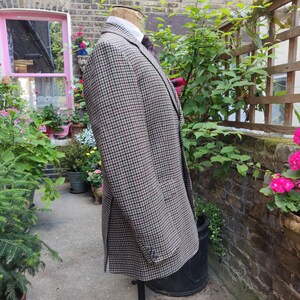 1970s Brown Houndstooth Tweed Vest