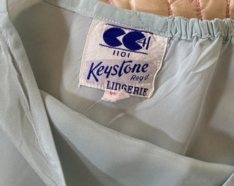 1940s cc41 pale blue rayon French cami knickers. waist 25-27”