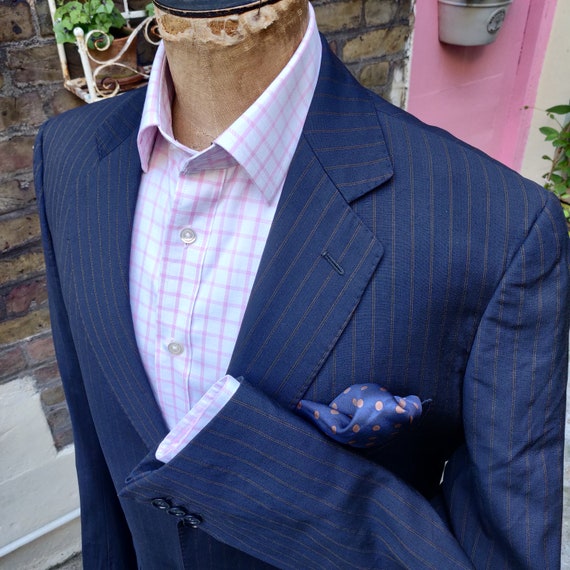 Bespoke Italian-made pinstripe blazer. High quali… - image 1