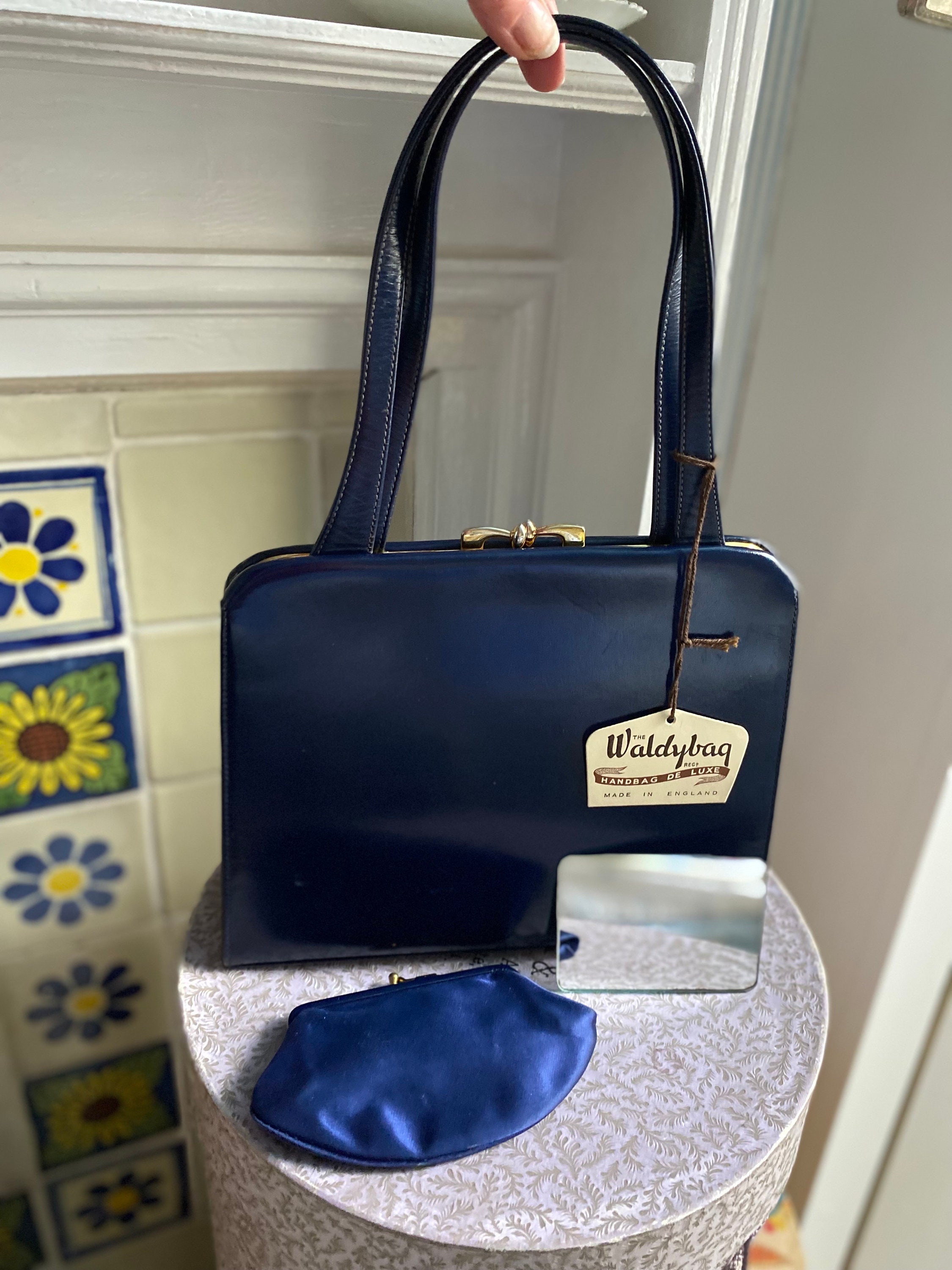 アンティーク The Waldybag イギリス製 パーティーバッグ