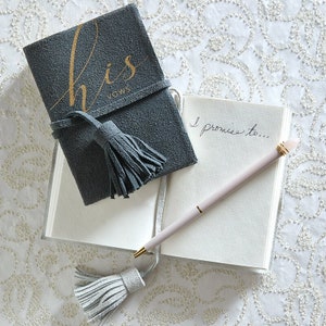 Vow book for groom, His Vow book, Gift for Groom
