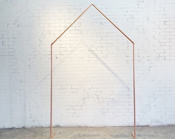 Wedding Arch/ Wedding Backdrop/ Copper Backdrop Stand/ Ceremony Backdrop/Geometric backdrop