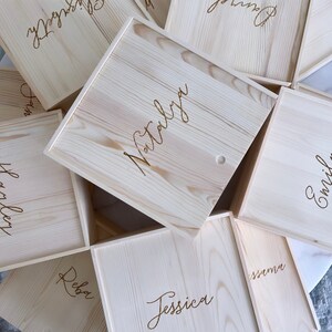 Bridesmaid Proposal Wooden Box, Bridesmaid Gift Box - Etsy