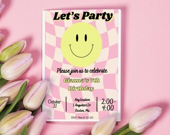 Invitación de cumpleaños de fiesta