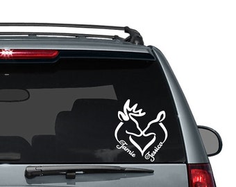 Duckhead Browning Vinyl Car Truck Window Decal Sticker Deer Duck Dynasty Heart