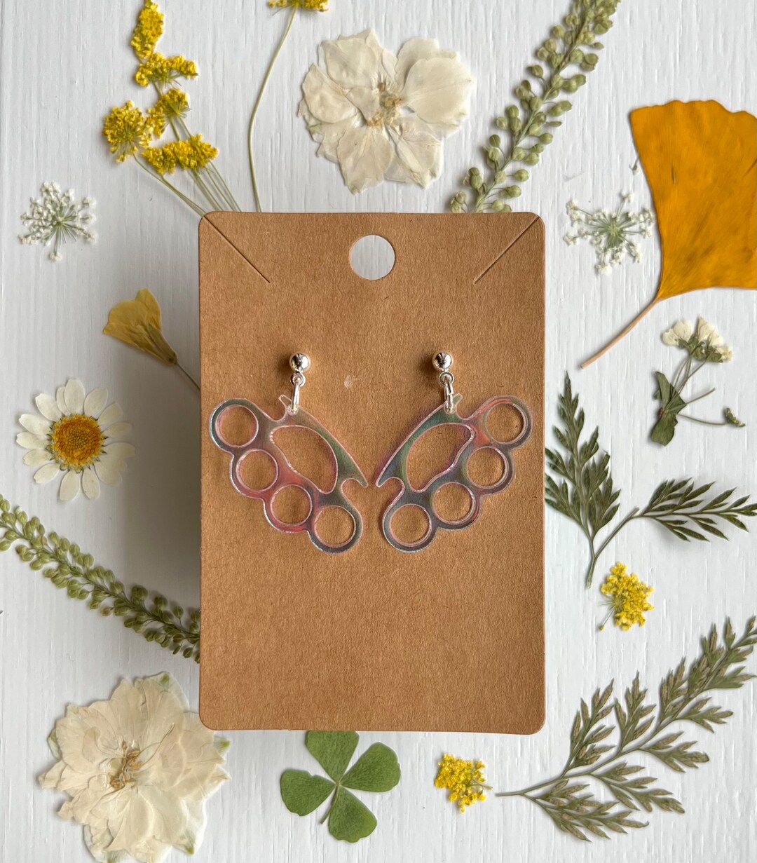 Brass Knuckles Earrings Etsy