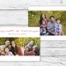Happiest of Holidays, Holiday, Christmas Photo Card, 3 Picture Collage, Simple, Lines, PSD Template 5x7 Landscape - Instant Download