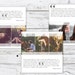 Quote, Testimonial, Blog, Facebook, Website, Instagram, Social Media, Photographer, Neutral, Photoshop Template Bundle - Immediate Download