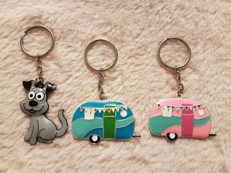 birthday gift bag charm Enamel charm party bag fillers Pink Dinosaur keyring keychain