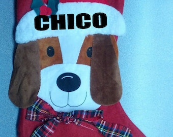 Personalized Dog Stocking, Pet Christmas Stockings, Your Dogs Name Here,  Custom Pet Christmas
