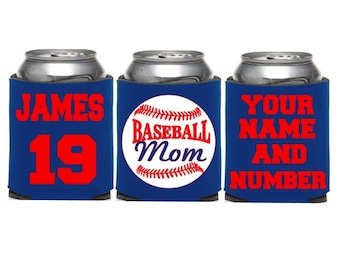 Baseball Mom KOOZIE® or Can Holder, Custom KOOZIE®, Personalized Can Holders