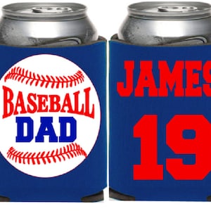 Baseball DAD KOOZIE® or Can Holder, Custom KOOZIE®, Personalized Can Holders